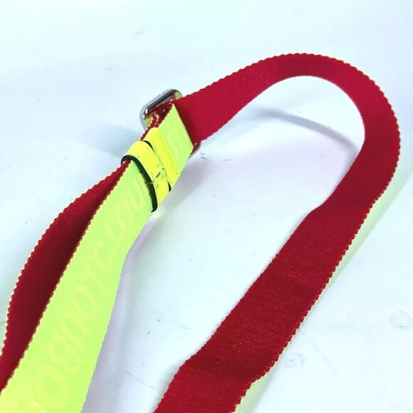 Christian Louboutin logo Buckle Accessories belt Canvas yellow Unused - Picture 10 of 11